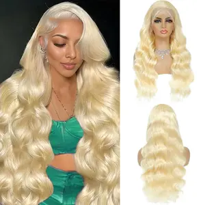 613 13x4 Lace Front Wig Human Hair 180 Density HD Body Wave Blonde Lace Front Wigs Human Hair 613 ice cream girl wig Pre Plucked Lace Frontal Wig 13x4 Blonde Wig Human Hair deals for you days