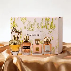 WARMKISS Gift Box (30ML x 4)-Long Lasting Fragrance-With Floral Fresh and Woody Notes-for Daily Wear, Dates & Gifting-Best gift Perfume for Women＆Men Gift Box