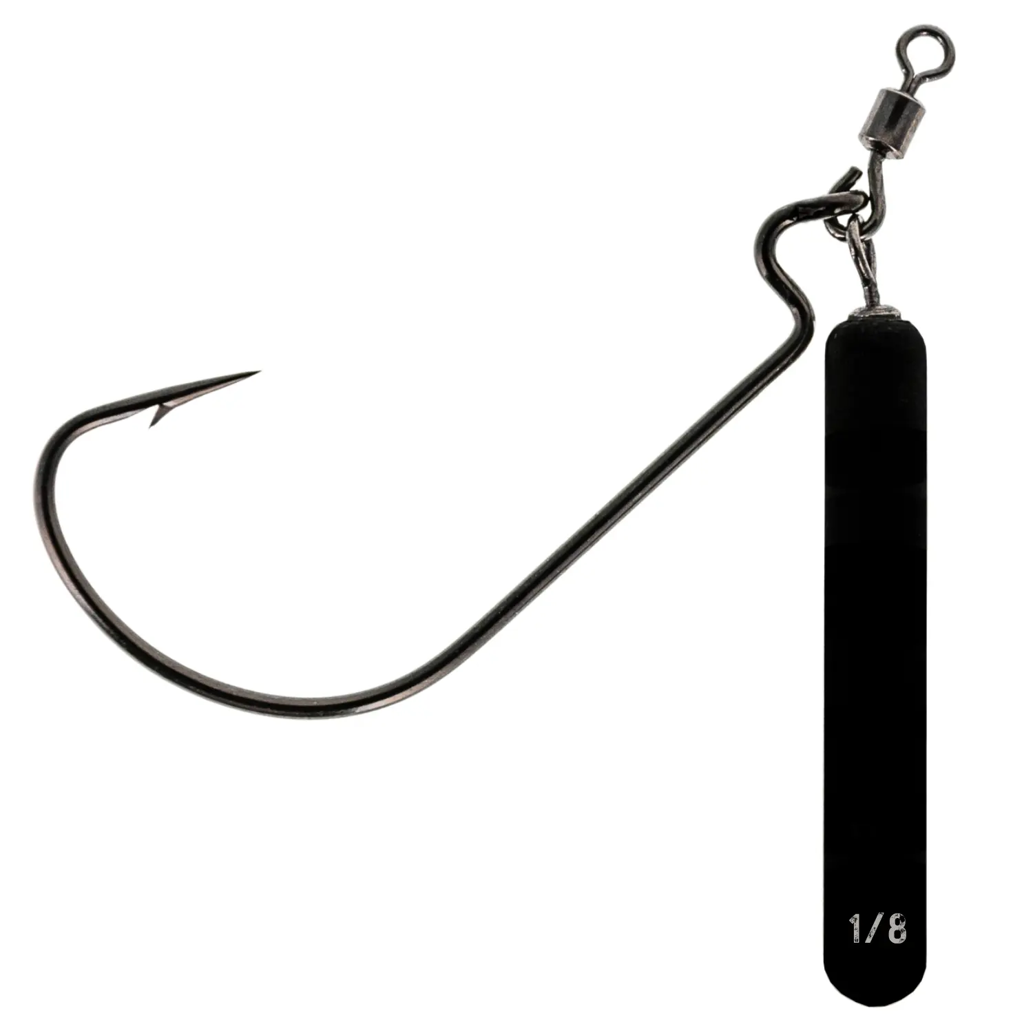 Reaction Tackle Pure Tungsten Jika Rigs (4-Pack) - Weedless Jig Terminal Tackle, Artificial Lures Fishing Supplies for Bass Wiggle Off Bottom, Weight, Stealthy, Vertical Action