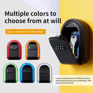 Plastic Key Box for Homestays with Combination Lock, Secure Key Storage Solution, Ideal for Construction Sites and Apartments