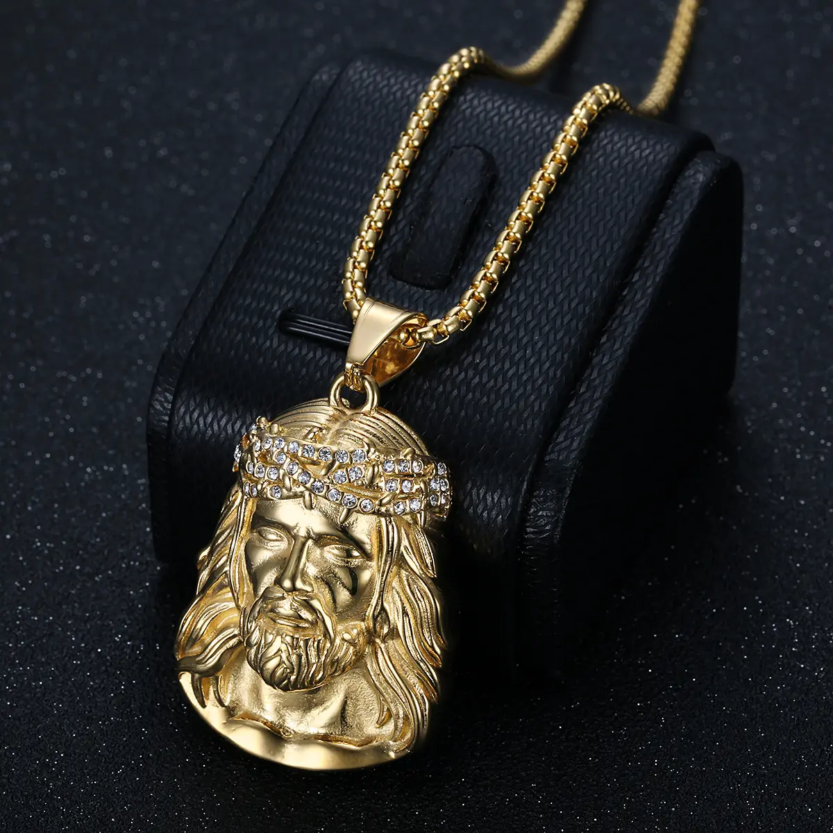 Men's pendant necklace, fashion hip hop stainless steel necklace, unisex necklace
