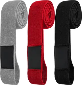 Fabric Resistance Bands for Full  Exercises - Non-Slip Thick Cloth Stretch Band for Squats, Lunges & Bicep Curls - Long Resistance Bands for Working Out - Booty Band for Men & Women