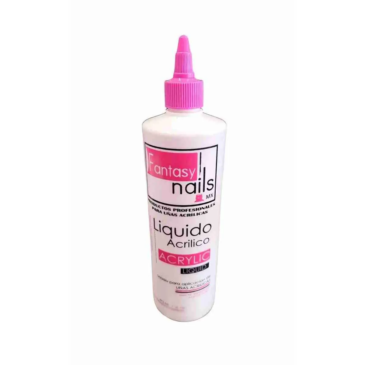 Fantasy Nails 16oz Quick-Set Acrylic Liquid Monomer, Essential Supplies for Manicure & Cuticle Care, Compatible with Nail Art Powder, Diy Nails, Bottle