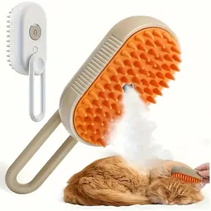 Rinse-free pet grooming brush, steam de-shedding massage comb, pet automatic de-shedding spray and anti-static massage comb, for dog and cat grooming