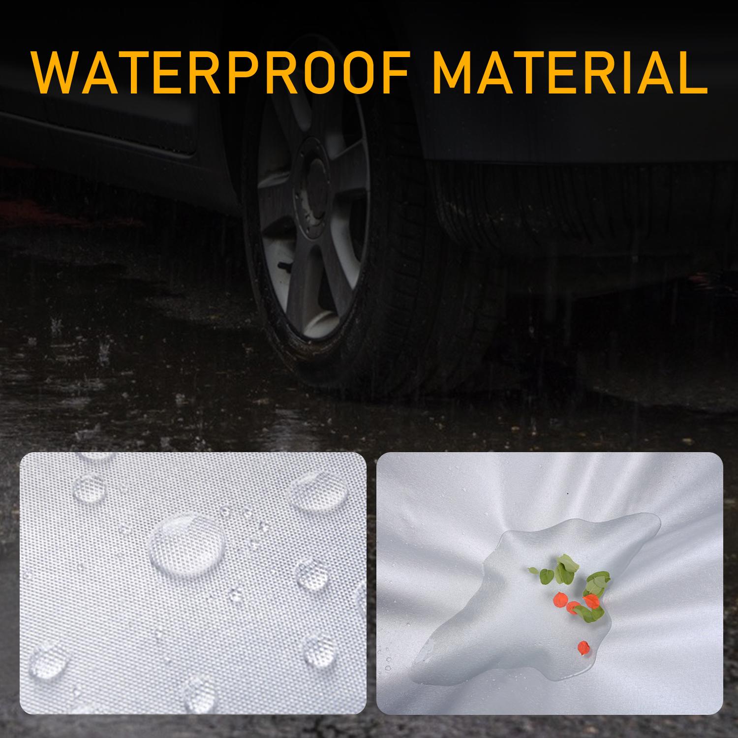 Universal Sedan & SUV full car cover, All-Weather Reflective Car Cover with reflective strip, outdoor rainproof, snowproof, dustproof,waterproof