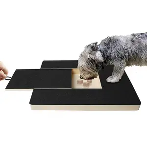 Retractable Wooden Dog Nail Grinder with Sandpaper – Pet Grooming Tool and Scratch Board for Dogs small pet