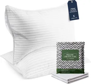 Size Pillows and Pillow Protectors - Sets of 2