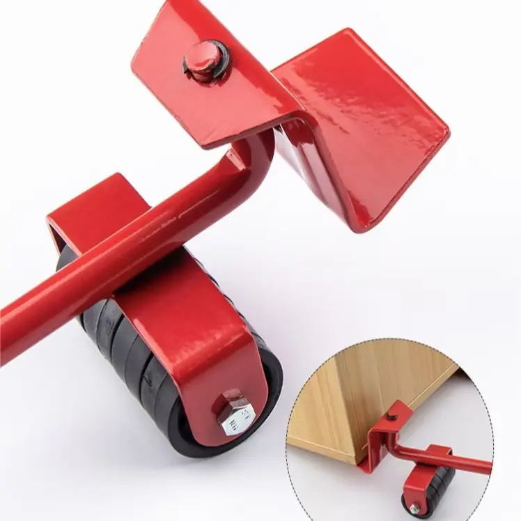 Heavy-Duty Moving Furniture Lifter Tool with Heavy-Duty Wheels, Easy-to-Use Moving Jack for Sofa, Cabinet Positioning