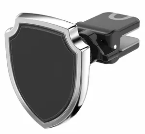 Magnetic Car Mount, MagShield Universal Phone Holder with Secure AC Air Vent Clamp Twist/Lock Clip for iPhone XR Xs 8 7 Plus 6s 6 5s SE, Samsung Galaxy S9 S8 Note 8 9, LG, Google Pixel, LG, Motorola