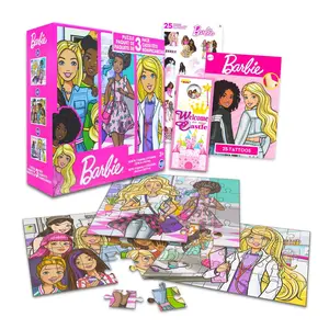 Barbie Jigsaw Puzzle 3 Pack | 24, 48, & 100 Pieces Barbie Jigsaw Puzzle 3 Pack | 24, 48, & 100 Pieces