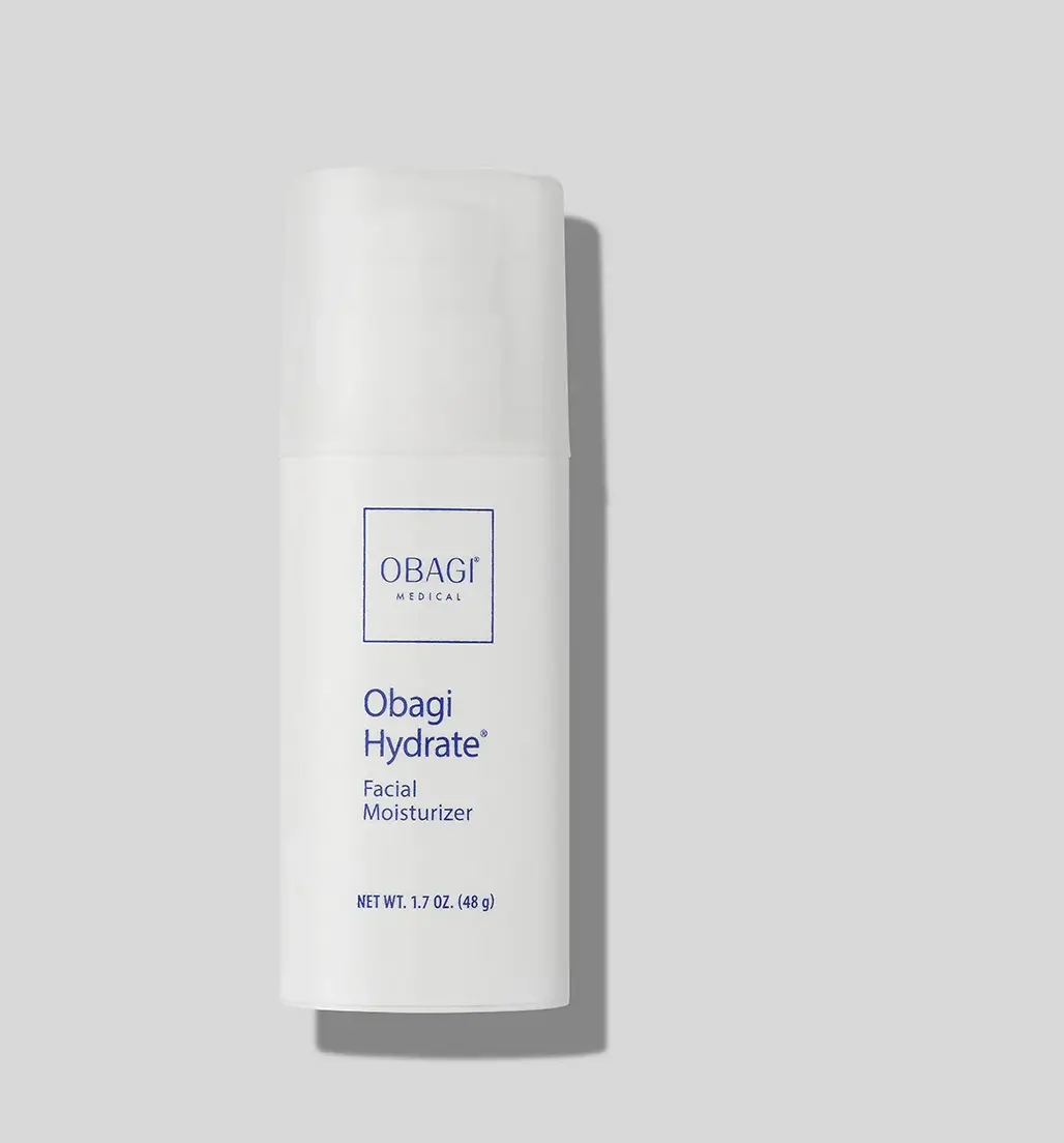 Obagi Hydrate Facial Moisturizer - Lightweight Shea-Infused Formula for Evening Use to Lock in Skin Hydration, Hydrating, Restore, Daily, Nourishing, Moisture, Radiant, Smooth, Bottle, Soybean, Normal, Regular, Dry Seasonal Weather, Glycerin, Radiant Skin