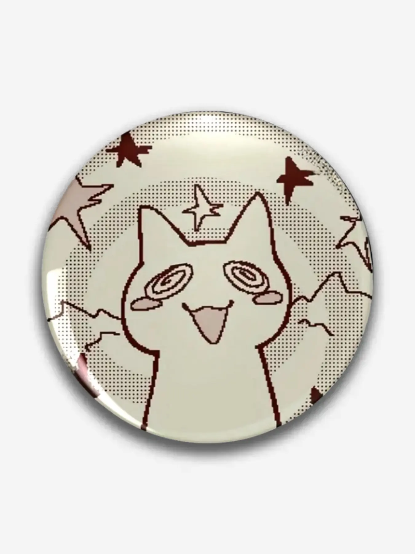 Cute Cartoon Pattern Round Pin Badge, Brooch Pins, Lapel Pins, Unique Plastic DIY Button, Creative Holiday Accessories for Jeans, T-Shirts, Backpacks & Hats, Fashion Accessory, Brooch Pin Clip