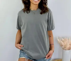 Plain Minimalist T-Shirt Women Casual Basic Tee Soft Cotton Everyday Shirt Relaxed Fit Summer Outfit Essential Unisex Style Comfortable Lightweight Top