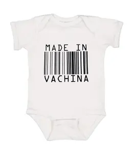 Made In Vachina Onesie, Funny Quotes Baby Clothing, Cotton Baby Bodysuit, Baby Shower Gifts, Newborn Baby Onesie