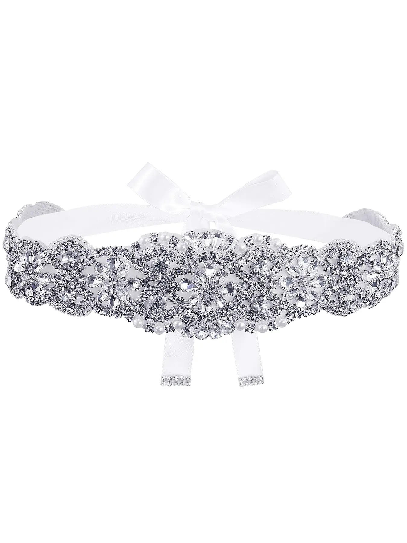 1PC Bridal Crystal Rhinestone Braided Wedding Dress Sash Belt For Dress Waist Tie Belt Dress Belts