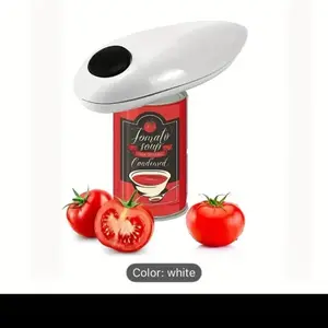 Electric Can Opener - Press Button Rotate Automatically Lift Cover Up Easily 2 Color Options
