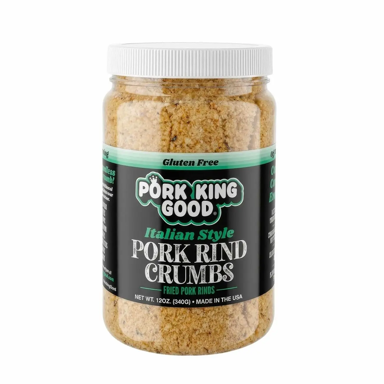 Pork King Good Italian Pork Rind Crumbs | Low Carb Keto Diet, Ketogenic, Paleo, Gluten-Free, Sugar Free