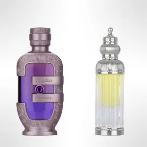 Lattafa Hakeem + Mashmoom Unisex Perfumed Oil Duo Pack - 20ml Pure EDP Oil with Citrus Musk Amber, Spicy Florals, Earthy Woody Scent, Long Lasting Fragrances, Aromatic Unisex Fragrance, Daily Wear, Single Item