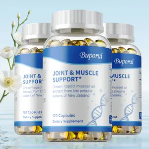 Buporai Joint & Muscle Support 120 Capsules with Green-lipped Mussel Oil from New Zealand Waters Dietary Supplement