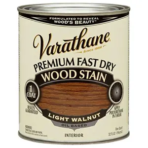 Varathane 262015 1 Quart Light Walnut Fast Dry Wood Stain Varathane 262015 1 Quart Light Walnut Fast Dry Wood Stain