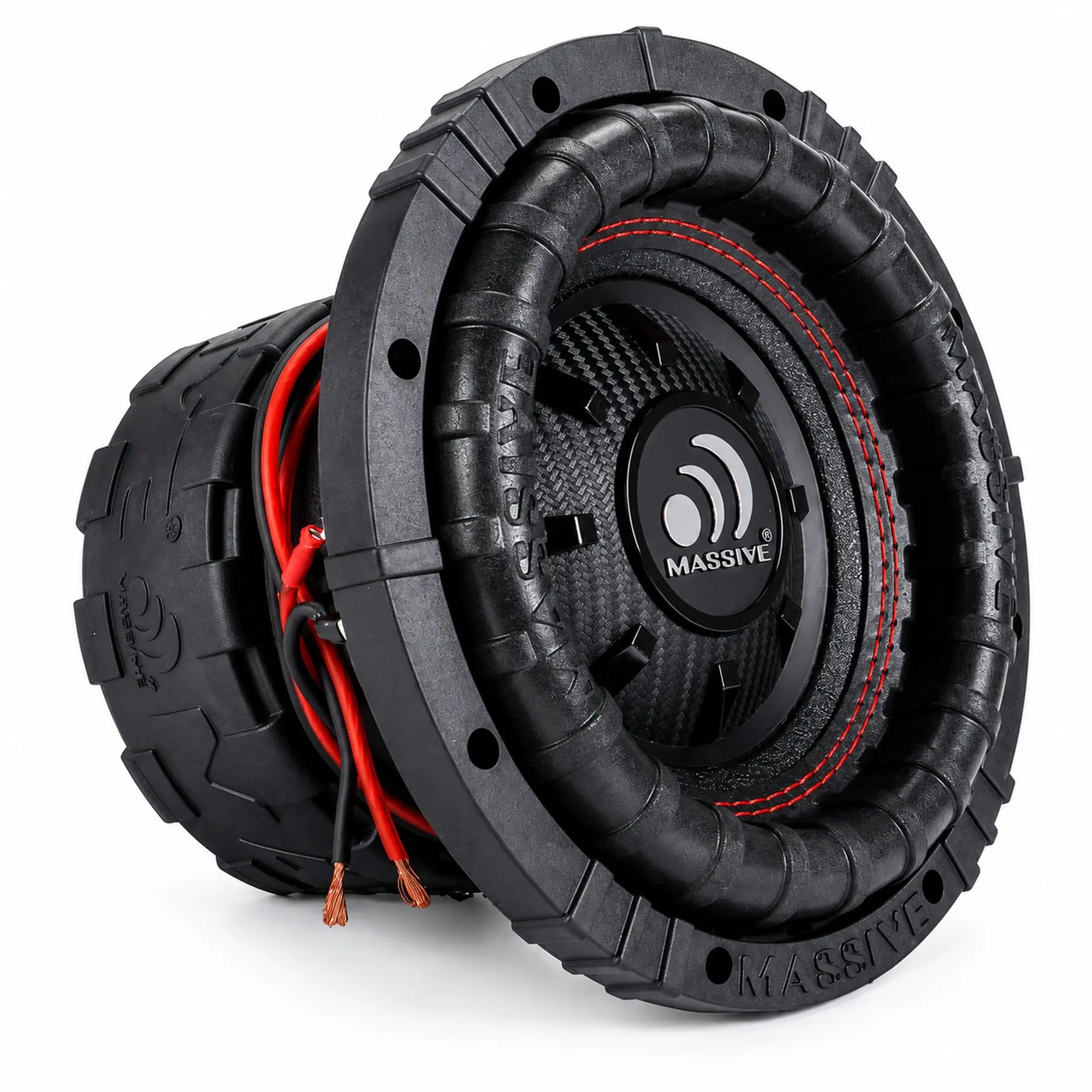 Massive Audio GTR84 8" 600 Watts RMS Dual 4 Ohm Subwoofer with Heavy Gauge Steel Basket & Dual Y30 Magnets for Deep Clean Bass