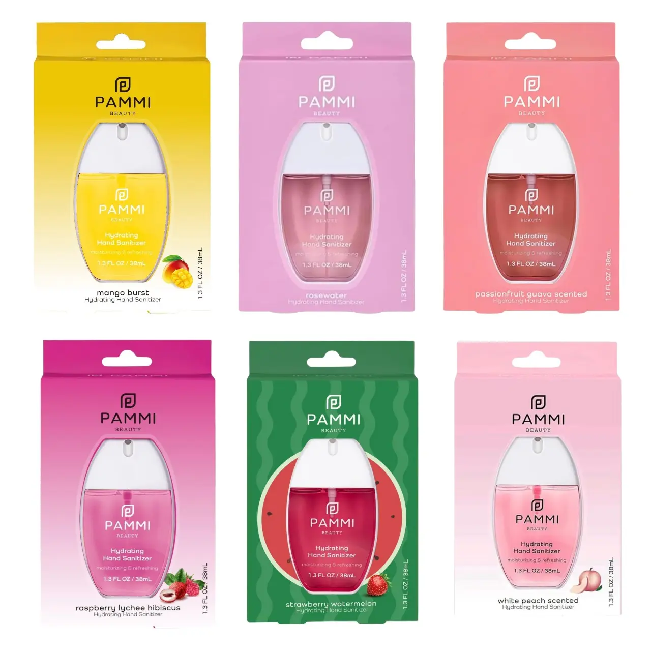 PAMMI Hydrating hand sanitizer bundle of 6 pack