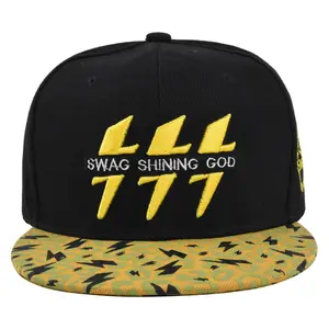 Cross-border three-dimensional embroidery hip-hop cap, embroidered baseball cap, personalized flat-brim cap, trucker cap, trendy youth cap