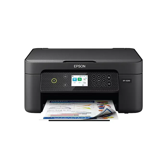 Epson Expression Home XP-4200 Wireless All-in-One Inkjet Printer, Compact Color Printer with Print, Scan and Copy, Wireless Home Office Printer for Documents, Photos, School Projects, Remote Work and Everyday Printing