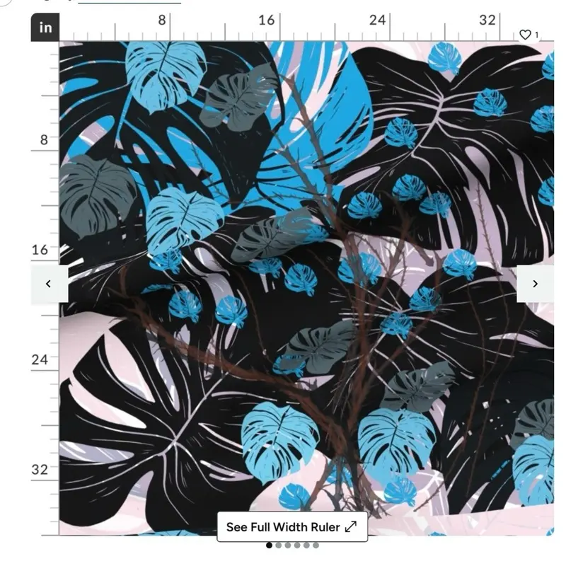 Art Design Fabric by RQuilts size is 36x42inches  one yard .Made of 100% cotton fabric