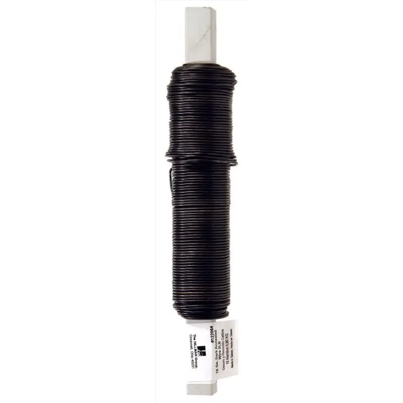 Hillman 5049831 16 Gauge Black Annealed Steel Wire, Durable Construction Flexible Suspension Wire for Home Improvement, Electrical Equipment Supplies, DIY Projects, Outdoors, Barn Use