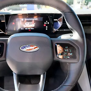 Car Steering Wheel Emblem Badge Sticker Center Decal for Ford Focus Mondeo Fiesta Kuga Ranger Carnival Decal for Cars Car Interior Sticker Automotive Decoration Car Accessories