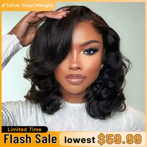 [Free Upgraded 7x6 Lace] Menglle Hair Glueless 250% Density 7x6 Lace Closure Wig Bouncy Body Wavy Wigs Pre Cut Pre Bleached Ready Go Wigs Side Part#Summervibes#TikTokShopStockUp