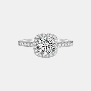 【K4】0.5CT Classical Synthetic Moissanite Ring– Elegant Classic Choice for Engagement, Wedding, Anniversary, or Valentine's Day Gift