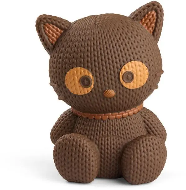 Handmade by Robots - Hello Kitty and Friends Chococat #512 Chocolate Scented Knit Look TV/Movie Char. Limited Edition Vinyl Figurine - Collectibles for Display/Play, New
