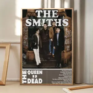 The Smiths The Queen Is Dead Album Style Poster, Vintage Retro Indie Rock Music Wall Art (Unframed / Print Only)