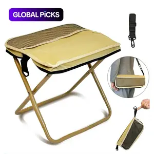 Portable Folding Stool with Carry Bag, Lightweight Foldable Stool, Outdoor Chair with Pocket, Collapsible Folding Chair, Camping Folding Chairs, Travel, BBQ, Fishing, Beach, Picnic, Camping #GLOBAL PICKS