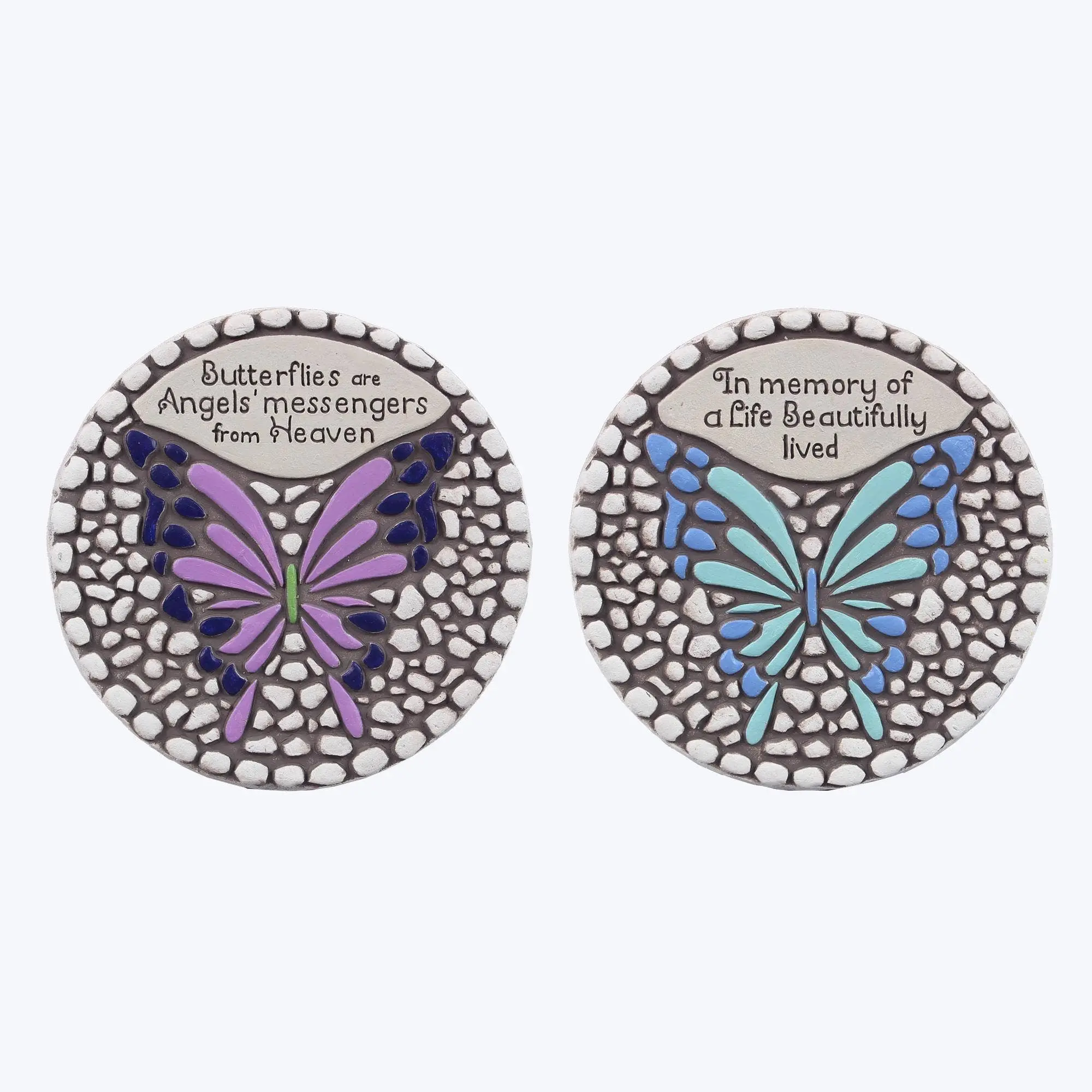 Cement Memorial Butterfly Stepping Stone - Sold Separately