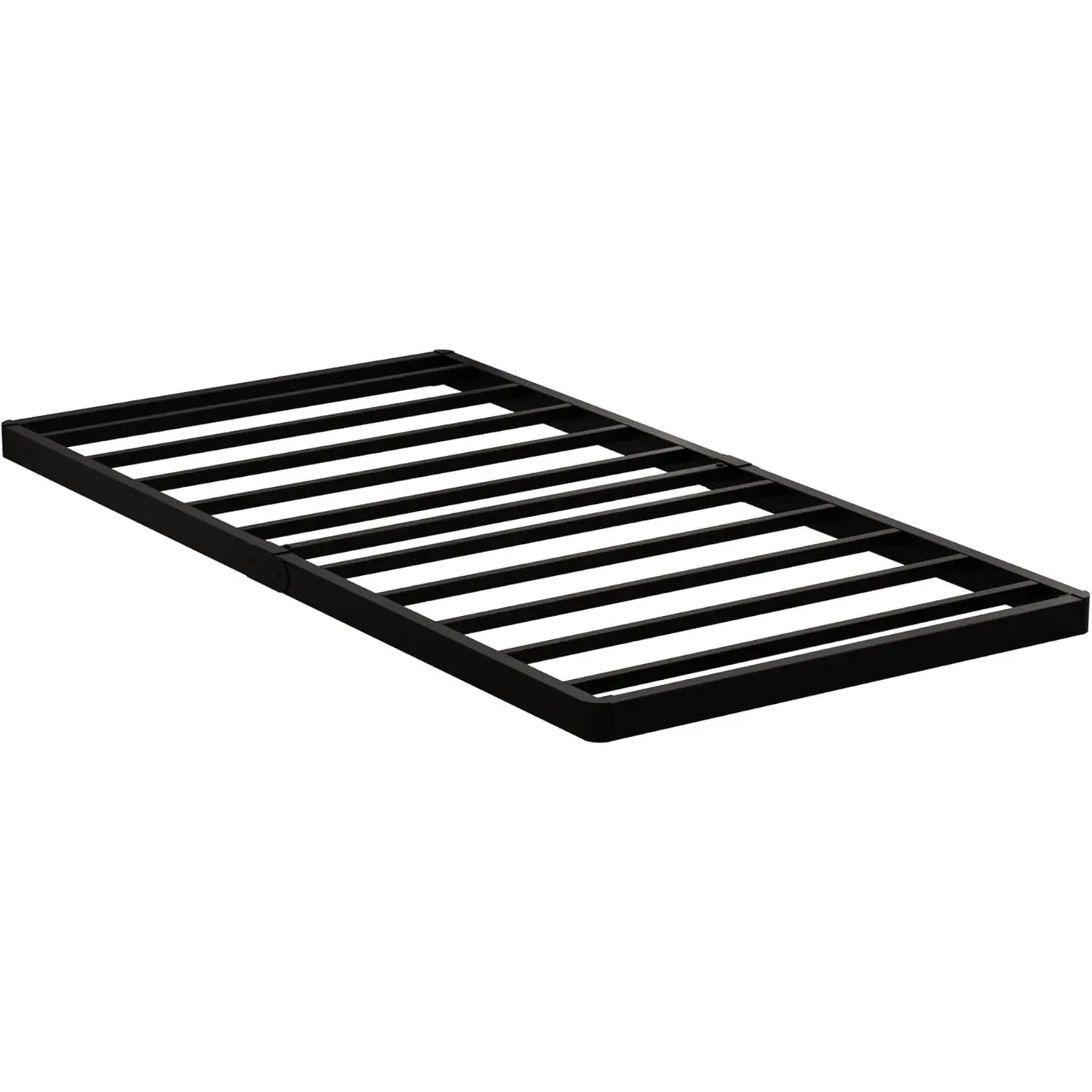 Box Spring 2 Inch Low Profile, Heavy Duty Metal Box Spring Bed Base Bunkie Board, Mattress Foundation, Easy Assembly, Noise Free, Black