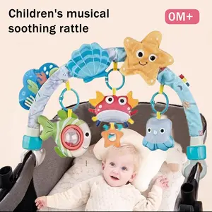 Baby Multifunctional Sensory Abs Stroller, Baby Bed Hanging Toy Set, Arch Toy, Crab Car Seat Toy, Bouncer Toy, Compatible with Strollers and Car Seats, Cute Toys suitable for newborn infants aged 0 - 3 years old