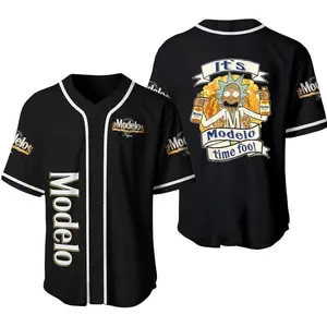 Rick And Morty It's Modelo Time Foo! Beer Baseball Jersey Beer Baseball Jersey , Baseball Jersey Shirt, Trendy Jersey Shirt, Sport Jersey for Men and Women