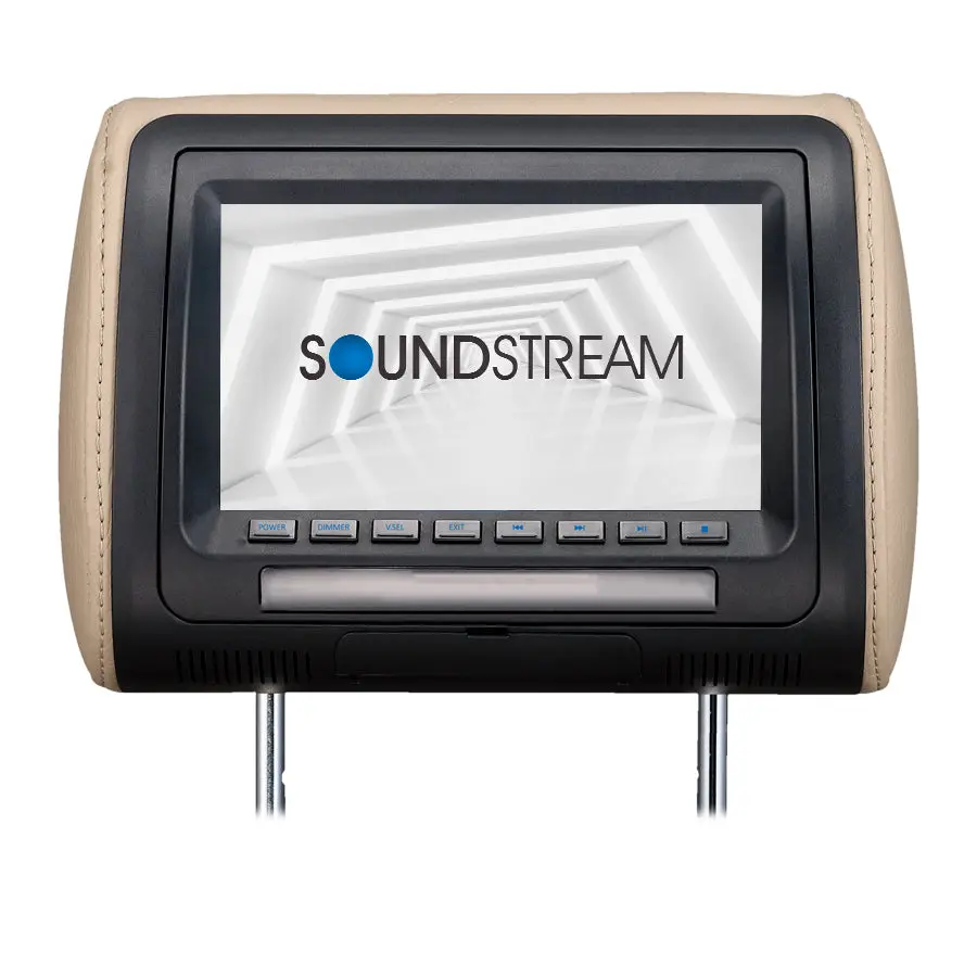 VH-70CC | Universal Headrest w/ 7" LCD & 3 Color Covers