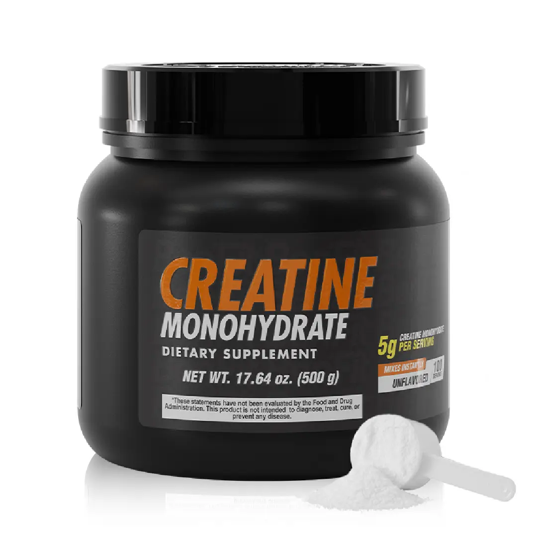 BENFIT Creatine Monohydrate Powder - Pure Unflavored Natural Dietary Supplement for Adults, 5g per Serving, Fitness Support, High-Dose Vitamin, Energy & Focus Boost, Prop 65 Safe, Mixable with Protein Drinks, Sugar-Free Powder Pre-Workout Product