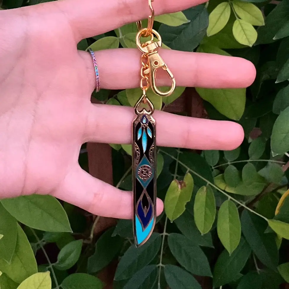 Aventurine - Hard Enamel Honkai: Star Rail Keychain (Fan creation)