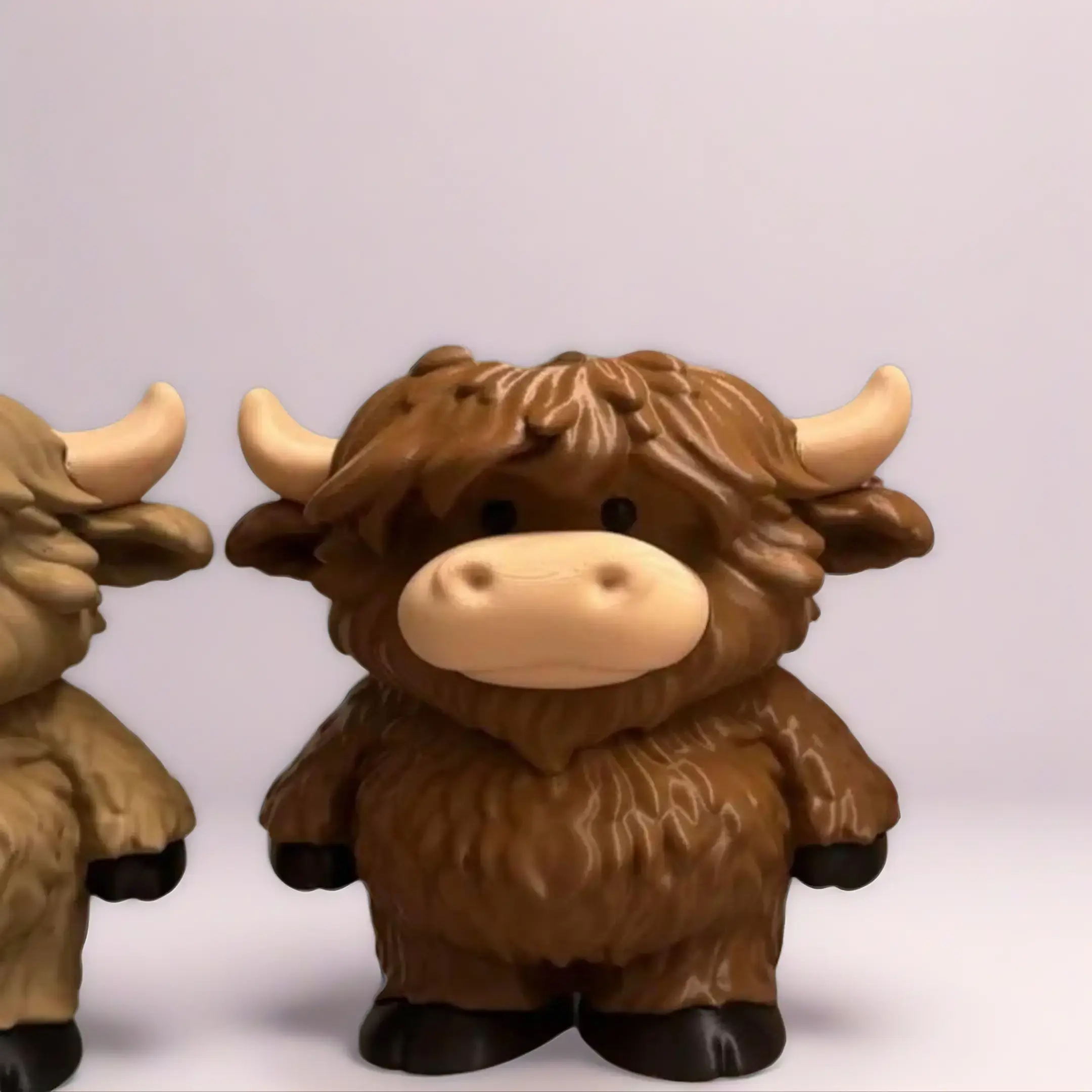 Highland cow soap holder Highland soap dispenser Highland soap holder, hand sanitizer bottle base, cute animal-shaped pressed soap dispenser tray, suitable for kitchen, laundry room, bathroom countertop Home Decor Statue