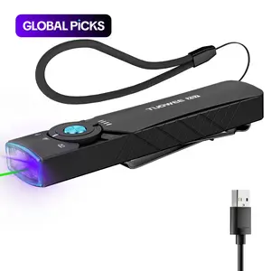 Rechargeable Edc Flashlight with LED, UV & Beam, High Lumens Magnet Light for Home, Emergency Use, Ideal Gift for Men #GLOBAL PICKS