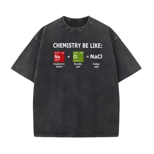 Washed NaCl Chemistry T-Shirt – Classic Science Inspired Tee
