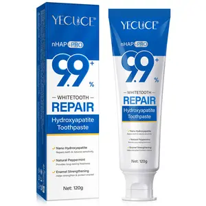 YECUCE hydroxyapatite toothpaste 120g, containing nicotinamide and 9.9% hydroxyapatite, is suitable for sensitive teeth, safe for enamel, and freshens breath