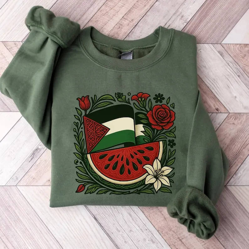 Palestine Sweatshirt, Free Palestine Sweater, Palestine Flag Crewneck, Stand With Palestine Shirt, Gaza Unisex College Tee, Palestine Gift.