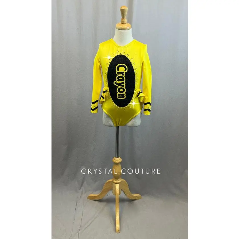 Custom Yellow Crayon Leotard
