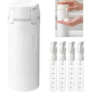 Four-In-One Travel Dispenser Bottle Set, 4 Pieces 30ML Leak-Proof Portable Bottles, Shampoo Shower Gel Lotion Cream Skincare Storage Containers